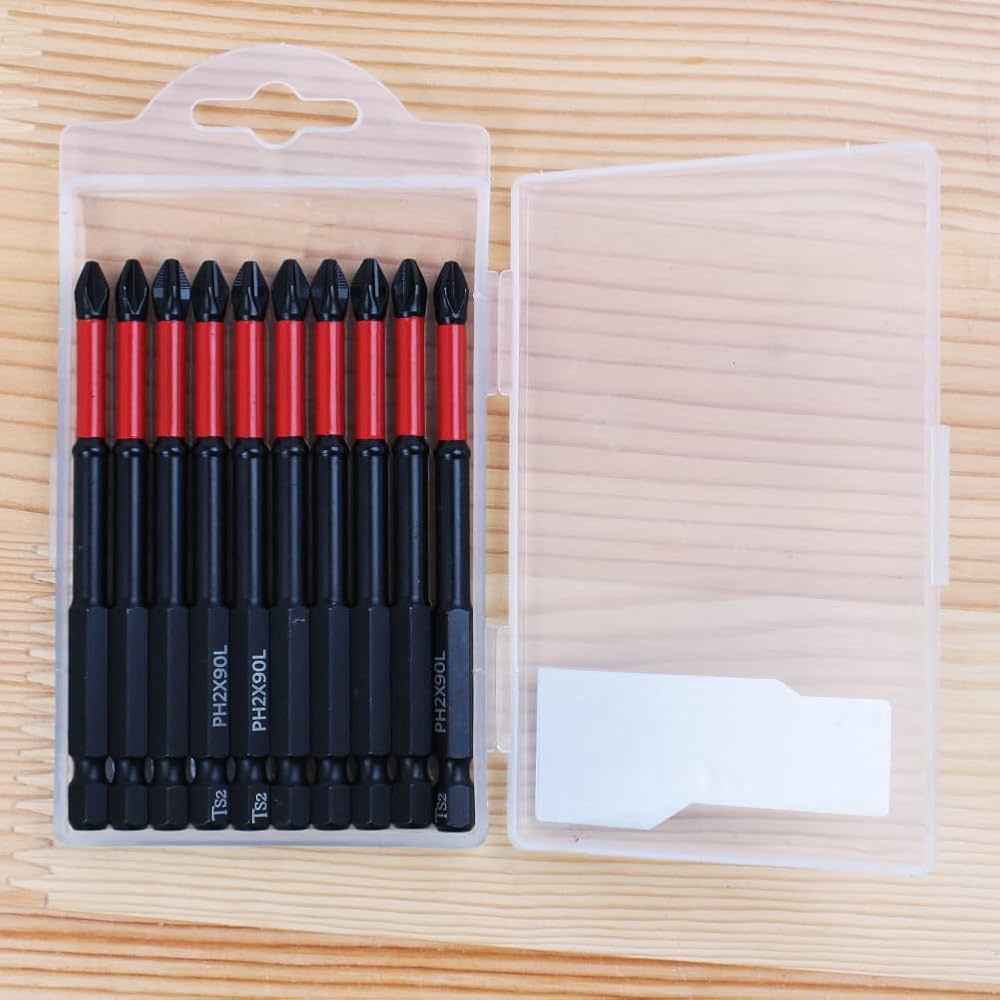 AUTOTOOLHOME 10 Pack Phillips PH2 Magnetic Anti Slip